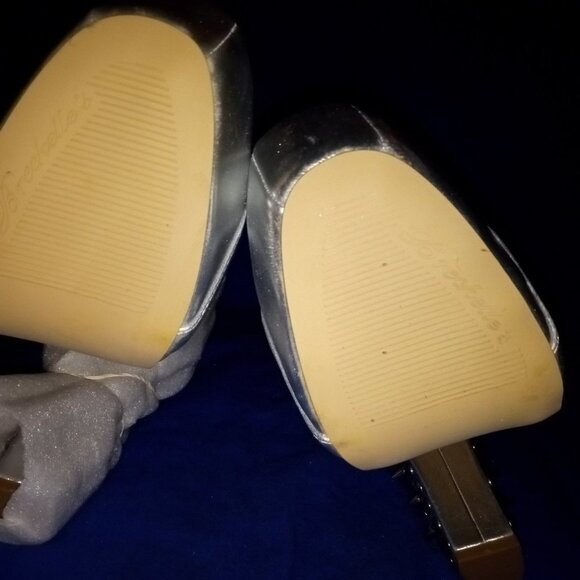 SEE ME SPIKING  Spike Platform Boots  SILVER  & See Through  ( BRAND NEW ! ) - Picture 6 of 6